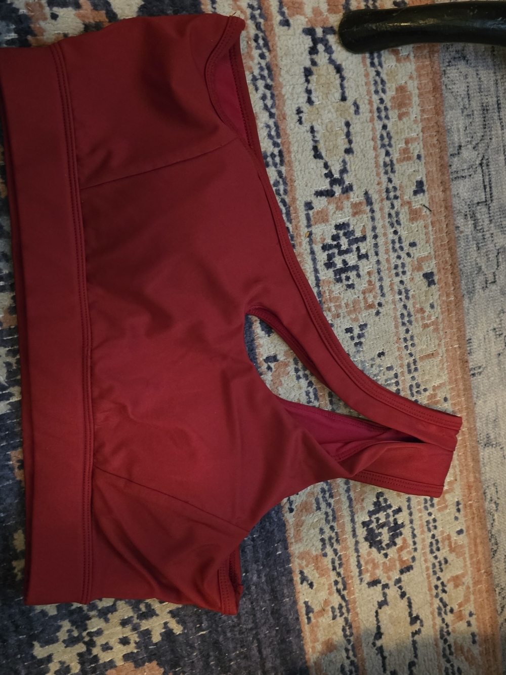 Women’s deep red Sports Bra - Supportive Activewear